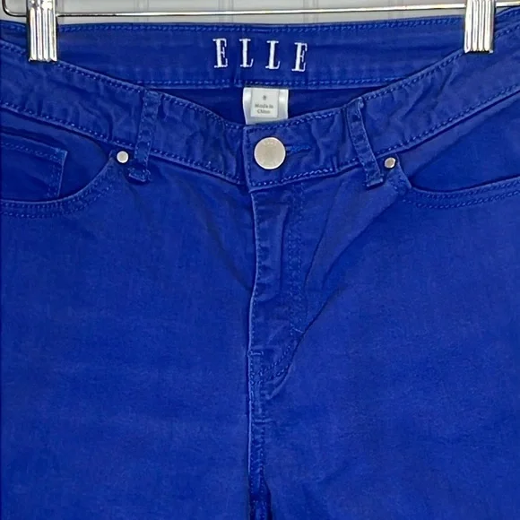 Elle Crop Blue Pants Size 8 - Picture 4 of 11